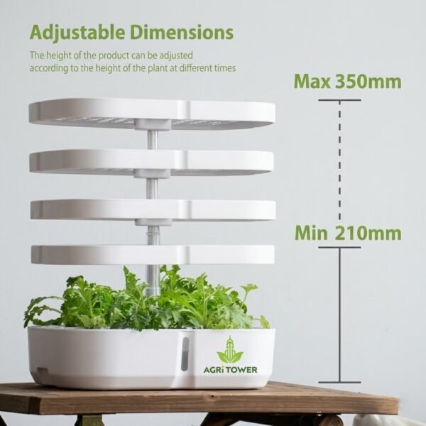 Grow various herbs, leafy greens, and even cherry tomatoes effortlessly