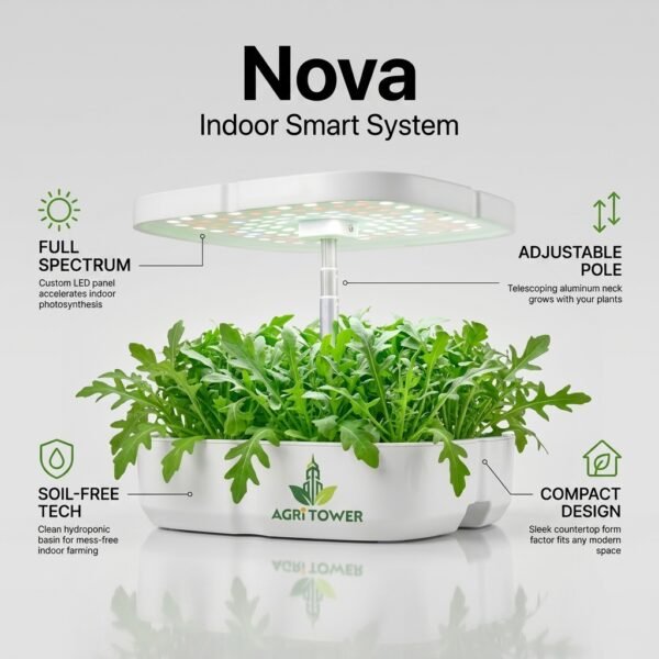 Elite Agri Tower - Nova Indoor Smart System 8 Hole