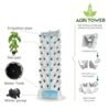 Agri Tower Galaxy X Max Home Aeroponic System in Egypt
