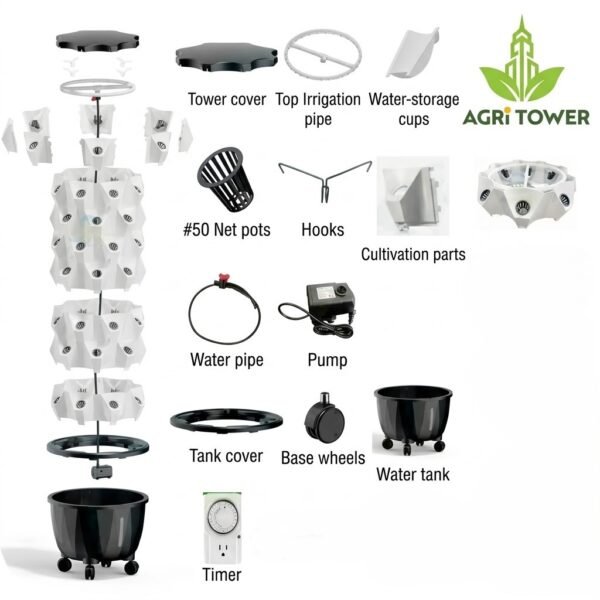 Agri Tower Galaxy X Max Home Aeroponic System in Egypt