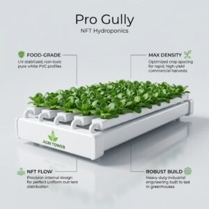 Agri Tower Pro-Gully – Premium Food-Grade NFT Channel