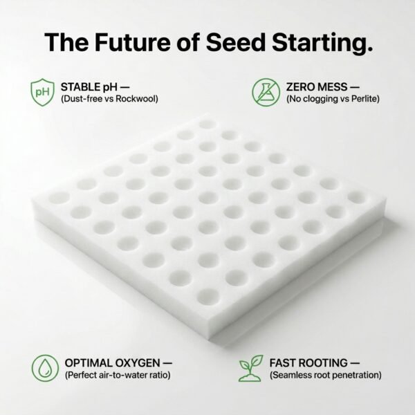 Agri Tower Germination Sponges - Foam for Hydroponic Planting