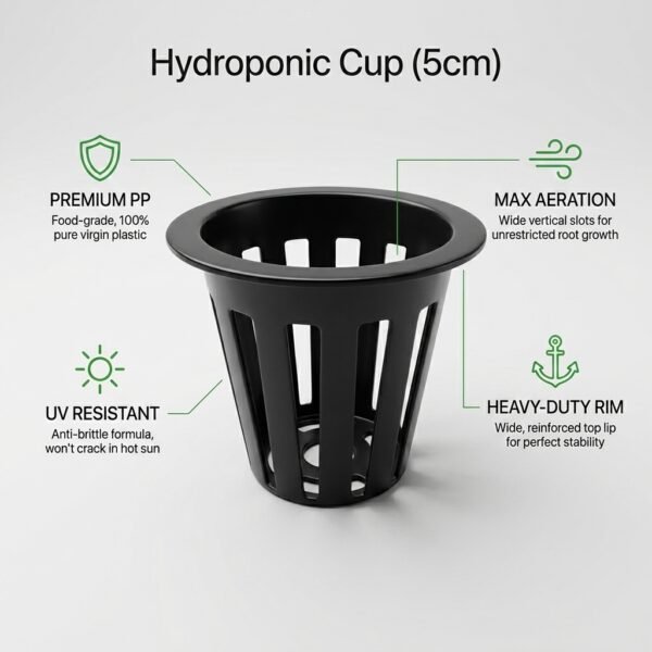 Agri Tower Professional 5cm Hydroponic Net Cup for Vertical Systems.