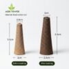 Agri Tower Pro Seedling Starter Plugs, high-grade hydroponic germination sponges.
