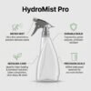 Agri Tower HydroMist Pro 650ml micro-mist precision sprayer infographic for hydroponic seedlings and foliar feeding