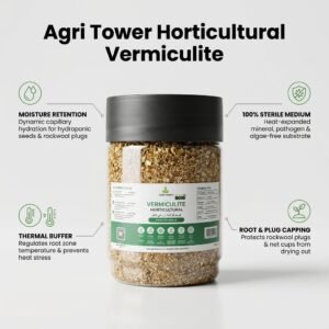 Agri Tower Horticultural Vermiculite Premium Container Infographic